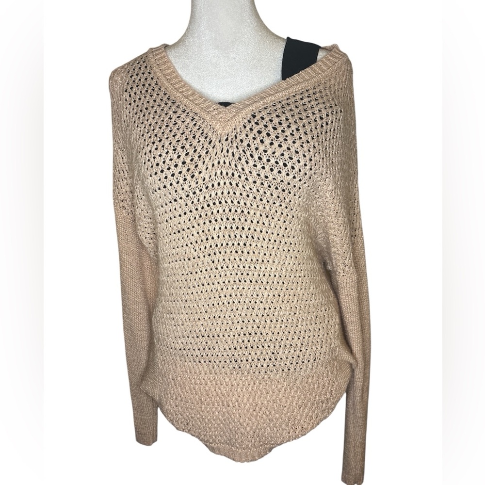 Calvin Klein Women'sV-Neck Sweater light pink